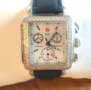 Michelle Deco Diamond face with grosgrain strap